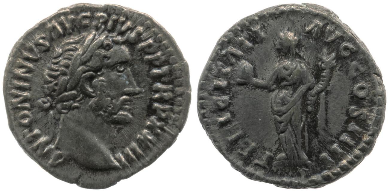 RIC III Antoninus Pius 299, аверс, bm