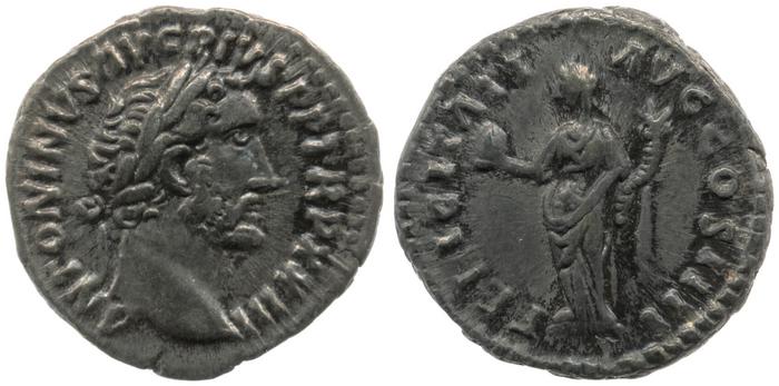 RIC III Antoninus Pius 299, реверс, bm