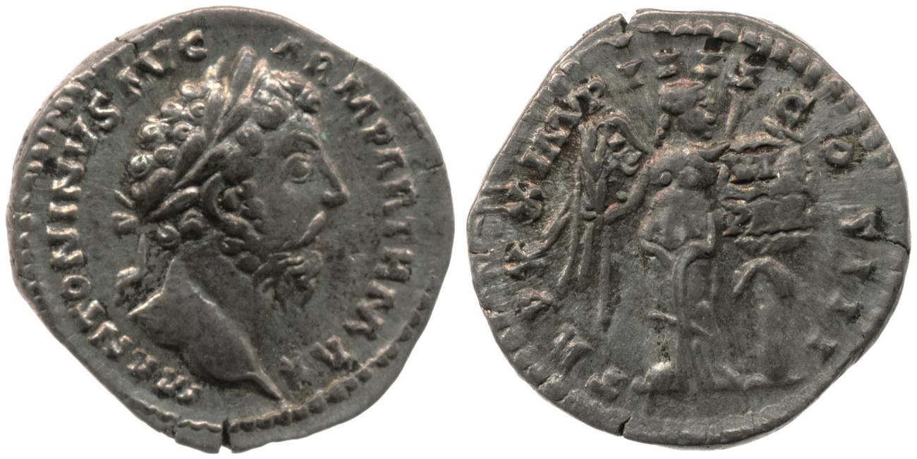 RIC III Marcus Aurelius 163, аверс, bm