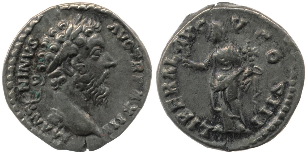 аверс RIC III Marcus Aurelius 206