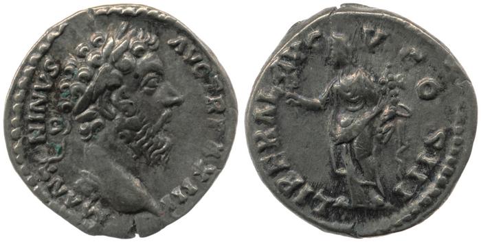 реверс RIC III Marcus Aurelius 206