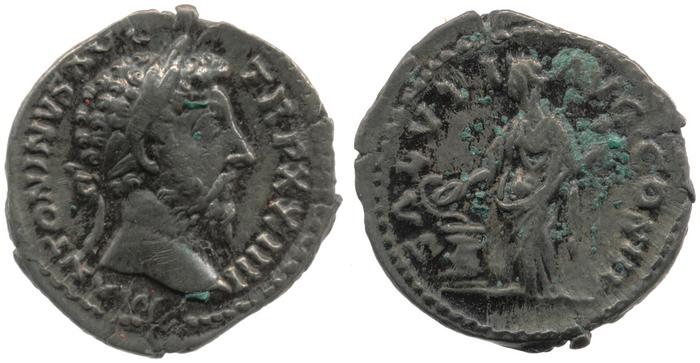 RIC III Marcus Aurelius 222, реверс, bm