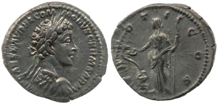 реверс RIC III Marcus Aurelius 627