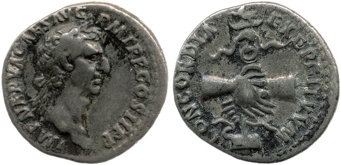 RIC II Nerva 3, реверс, bm