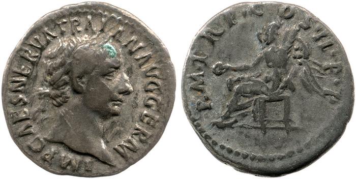 RIC II Trajan 10, реверс, bm