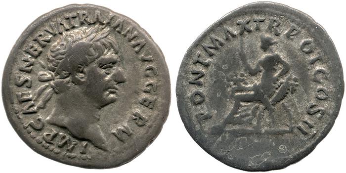 RIC II Trajan 11, реверс, bm