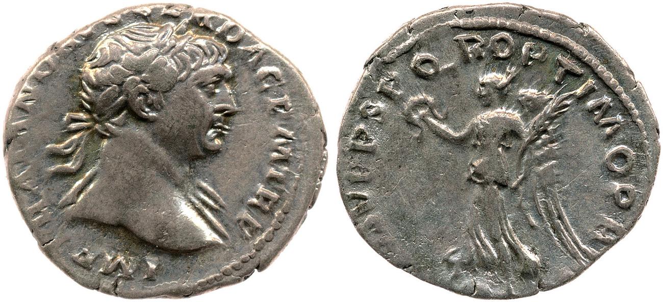 RIC II Trajan 129, аверс, bm