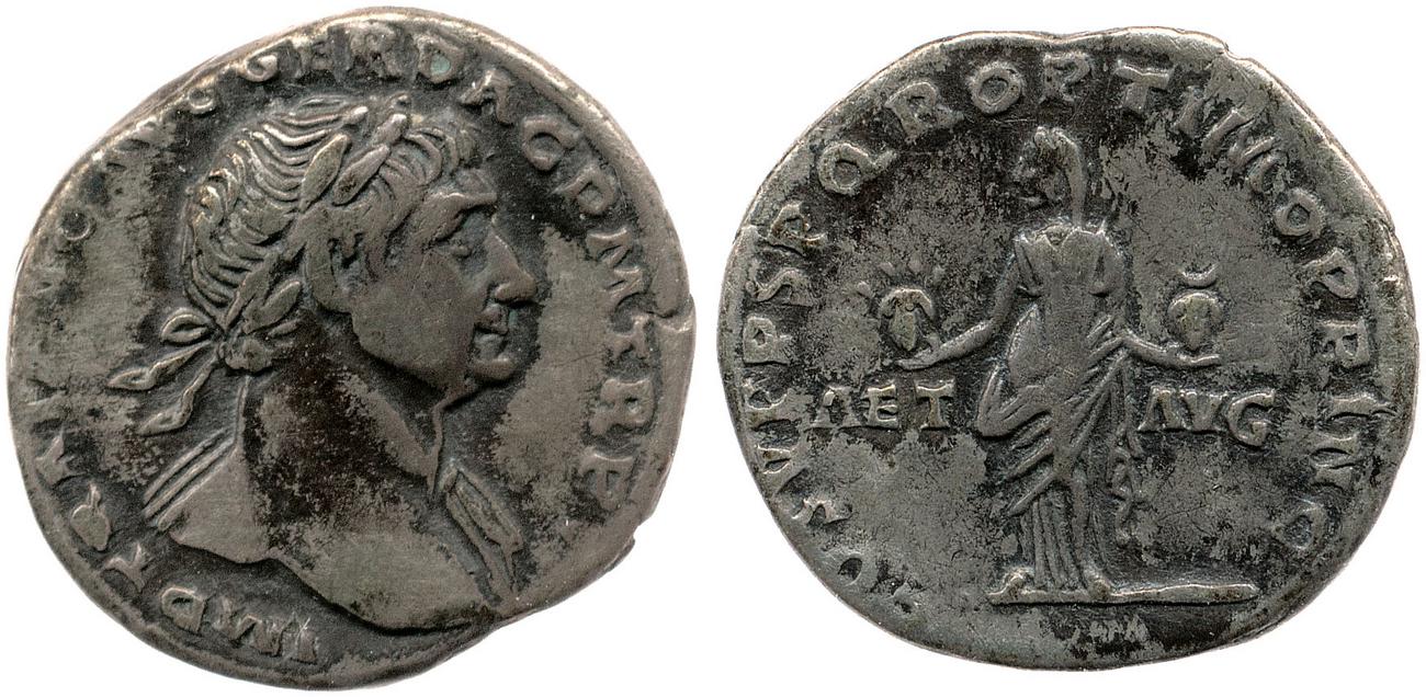 RIC II Trajan 91, аверс, bm