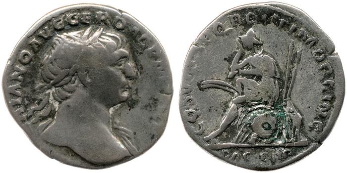 RIC II Trajan 98, реверс, bm