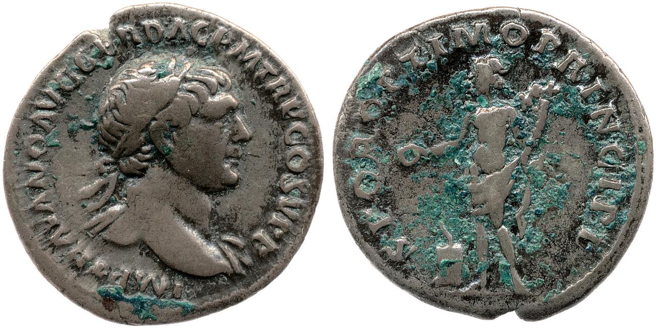 RIC II Trajan 184, аверс, bm