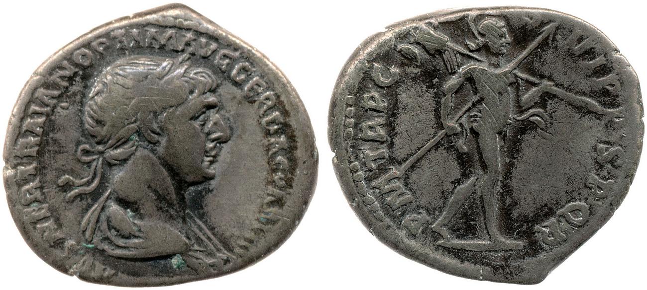 RIC II Trajan 340, аверс, bm