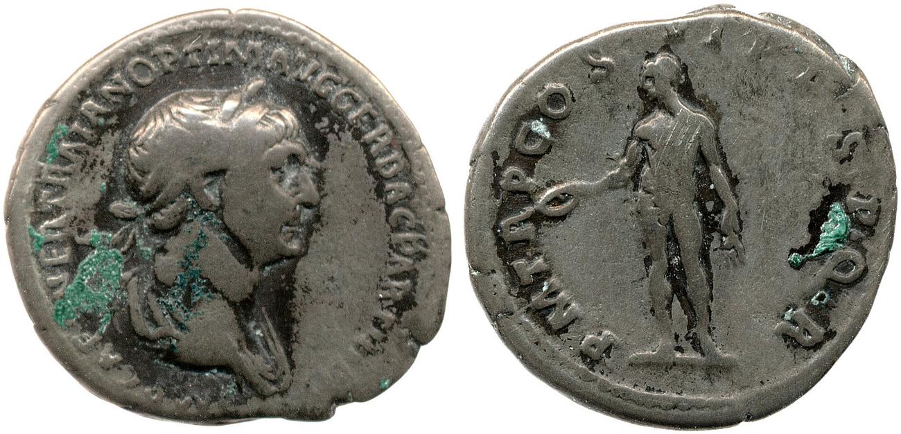 RIC II Trajan 349, аверс, bm