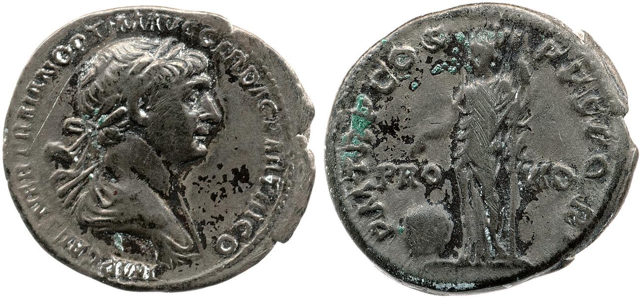 RIC II Trajan 364, аверс, bm