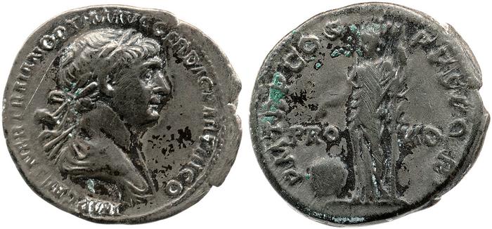 RIC II Trajan 364, реверс, bm