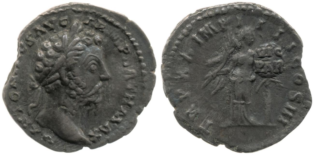 RIC III Marcus Aurelius 163, аверс, bm