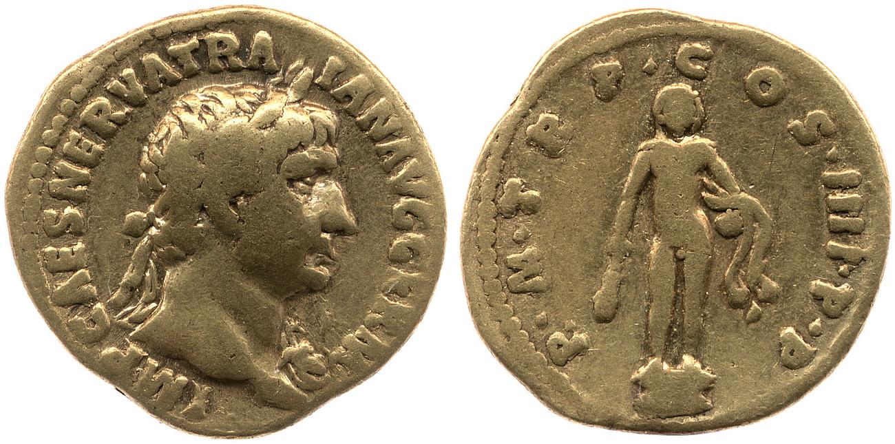 RIC II Trajan 50, аверс, bm