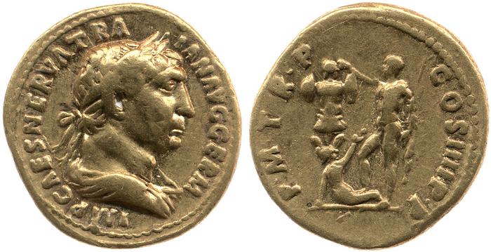 RIC II Trajan 70, реверс, bm