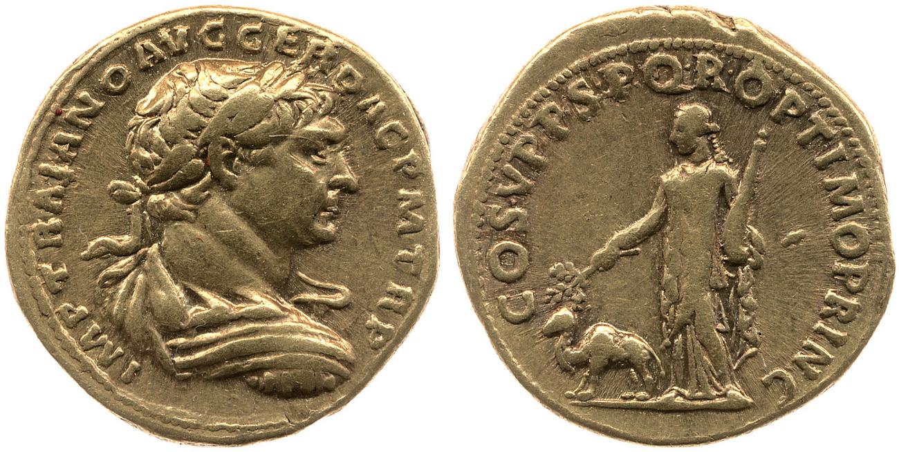 RIC II Trajan 142, аверс, bm