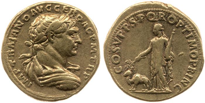 RIC II Trajan 142, реверс, bm