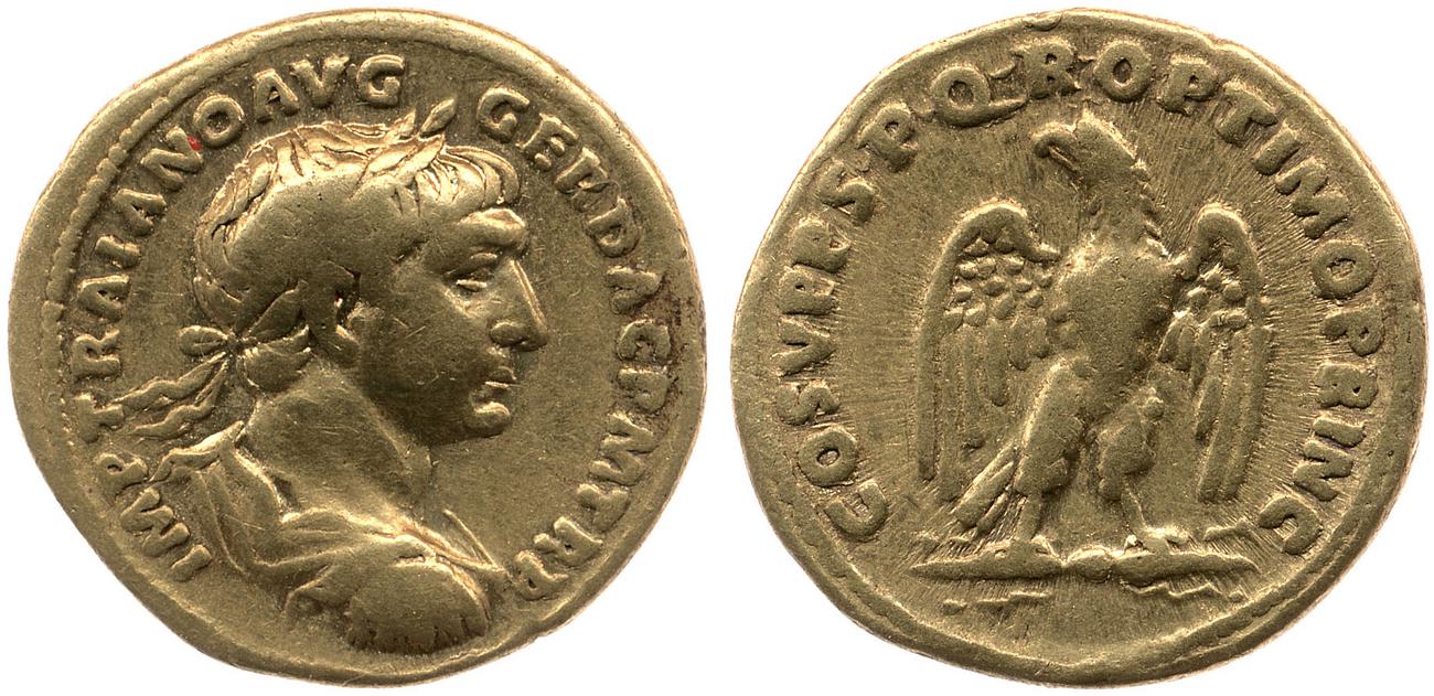 RIC II Trajan 144, аверс, bm