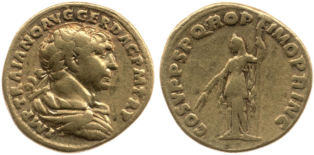 RIC II Trajan 109, аверс, bm