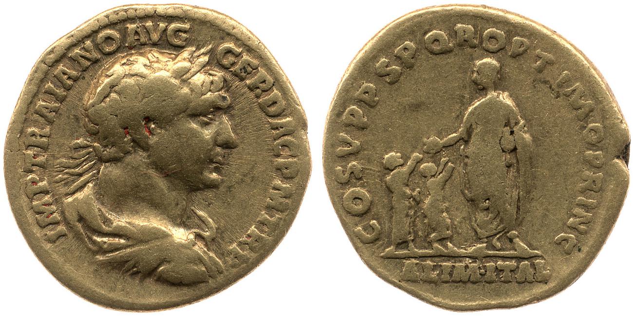 RIC II Trajan 93, аверс, bm