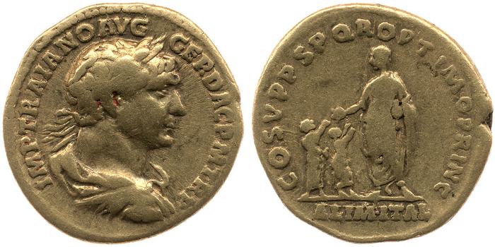 RIC II Trajan 93, реверс, bm