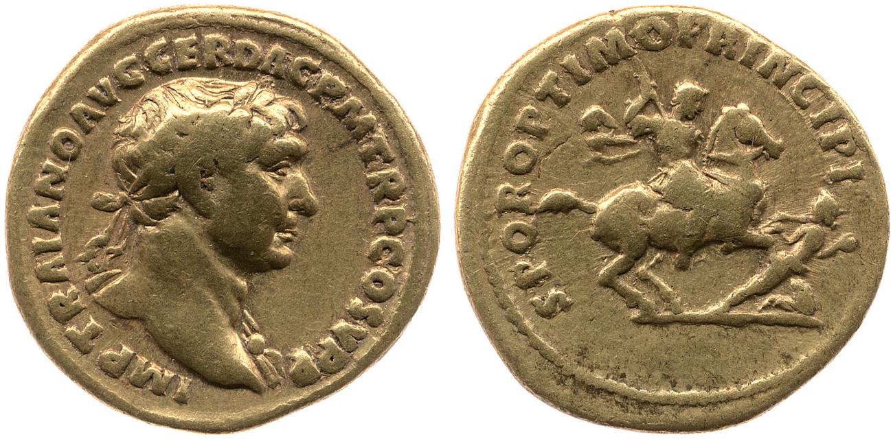 RIC II Trajan 208, аверс, bm