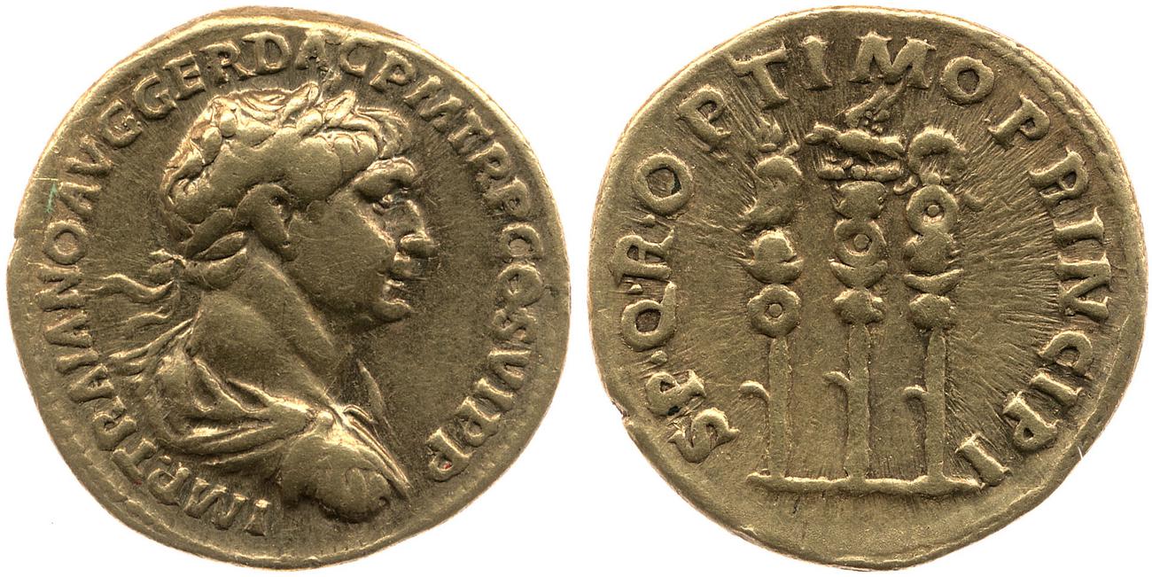 RIC II Trajan 294, аверс, bm