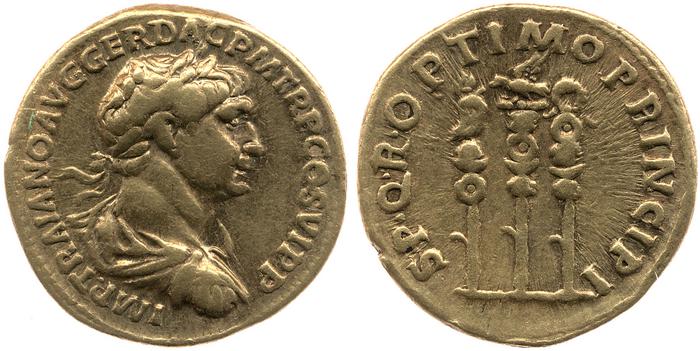 RIC II Trajan 294, реверс, bm
