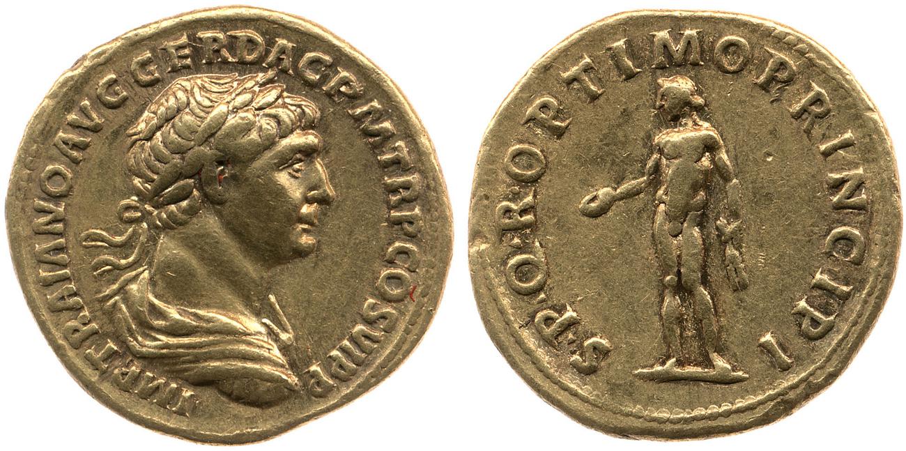 RIC II Trajan 275, аверс, bm