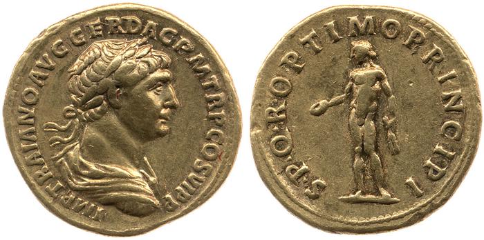RIC II Trajan 275, реверс, bm