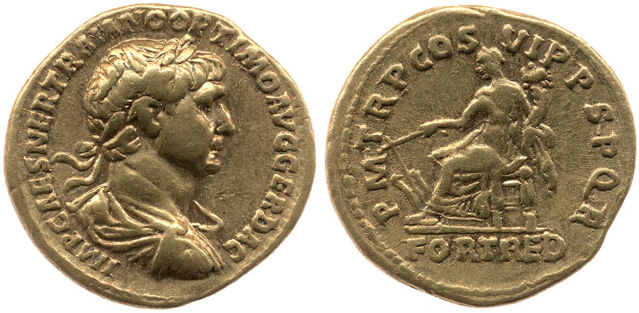 RIC II Trajan 319, аверс, bm