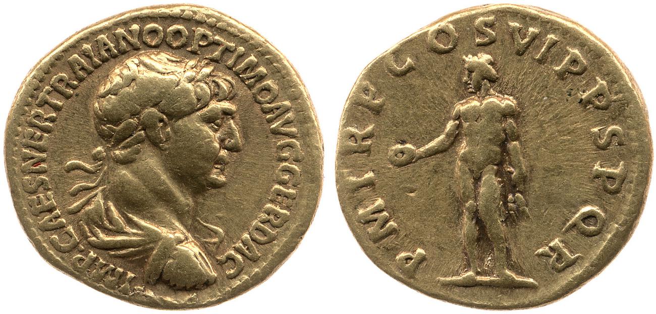 RIC II Trajan 347, аверс, bm