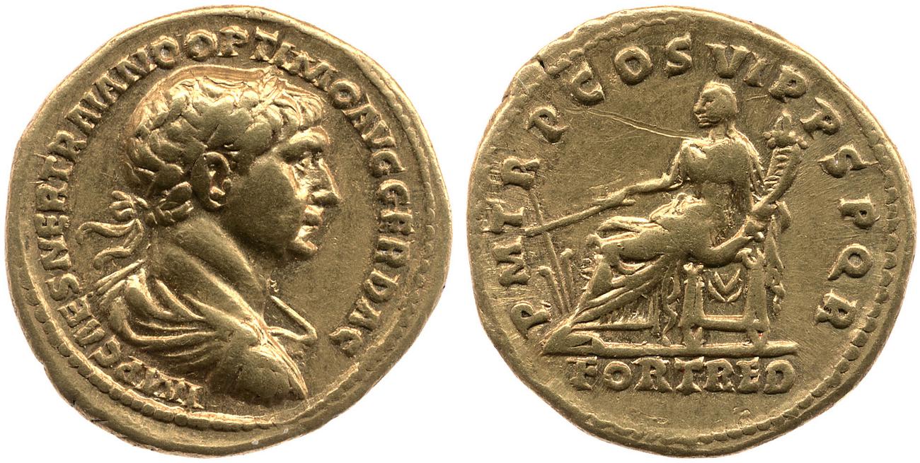 RIC II Trajan 319, аверс, bm