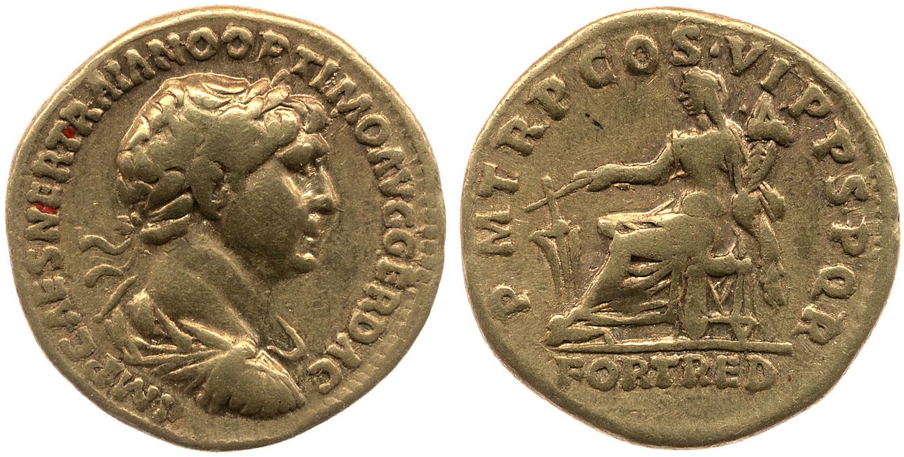 RIC II Trajan 319, аверс, bm