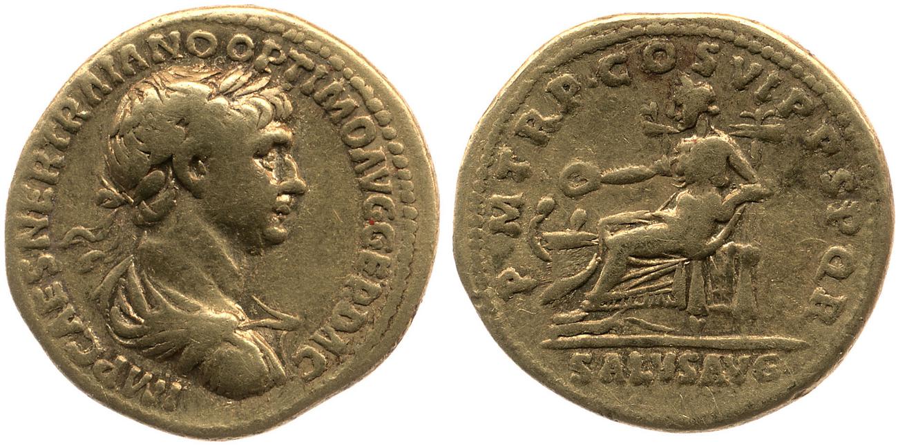 RIC II Trajan 368, аверс, bm