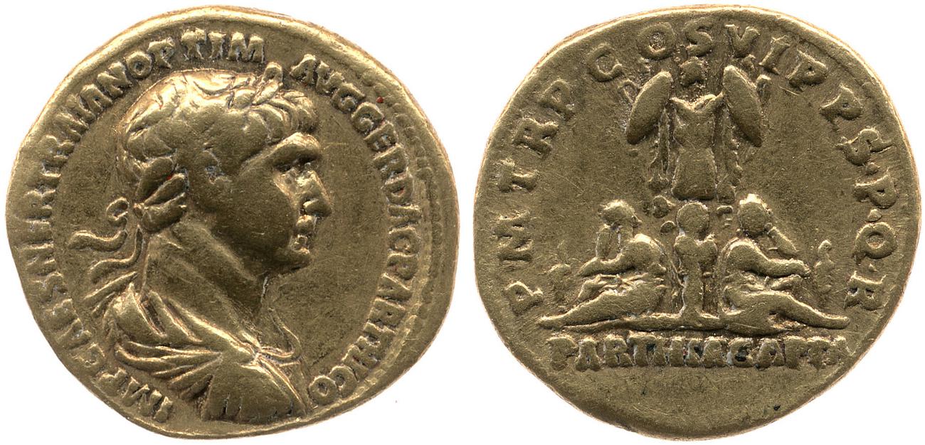 RIC II Trajan 324, аверс, bm