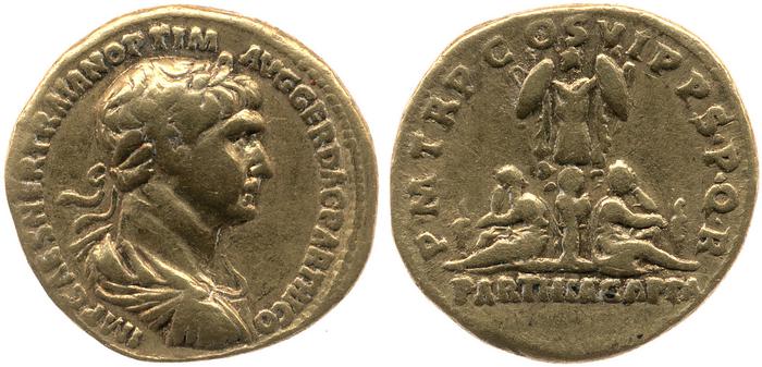 RIC II Trajan 324, реверс, bm