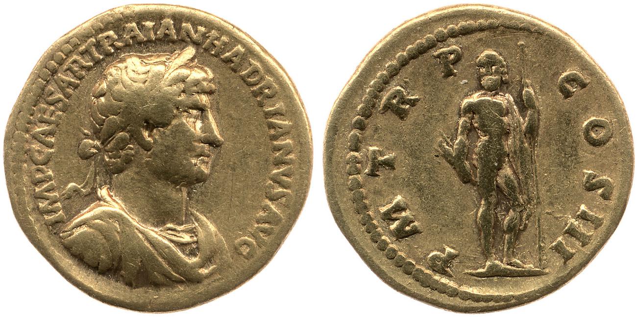 RIC II, Part 3 (second edition) Hadrian 211, аверс, bm