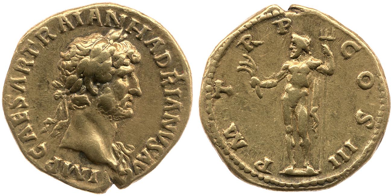 RIC II, Part 3 (second edition) Hadrian 586, аверс, bm