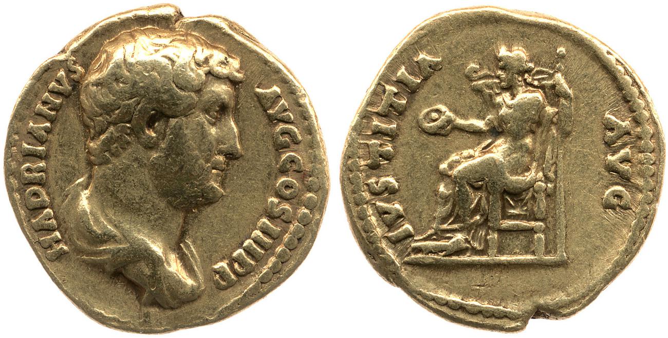 аверс RIC II, Part 3 (second edition) Hadrian 2213