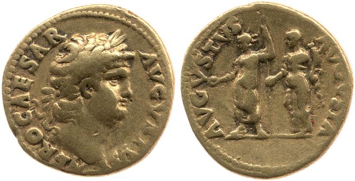 RIC I (second edition) Nero 44, реверс, bm