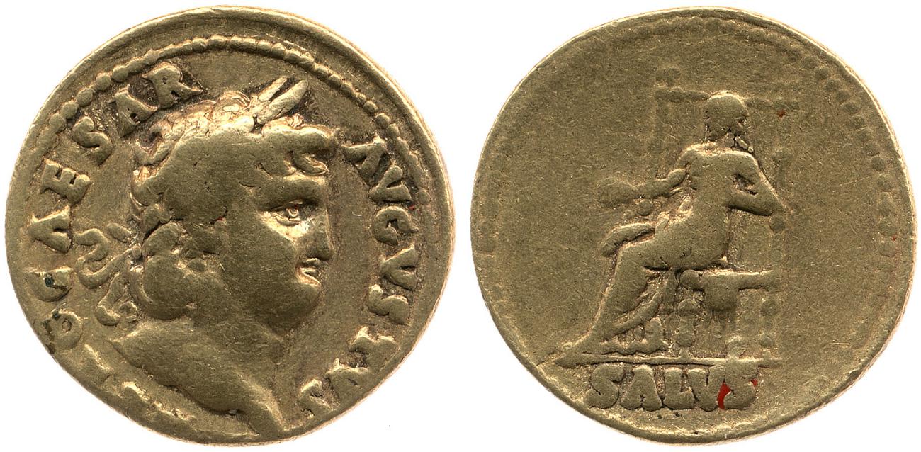 RIC I (second edition) Nero 59, аверс, bm