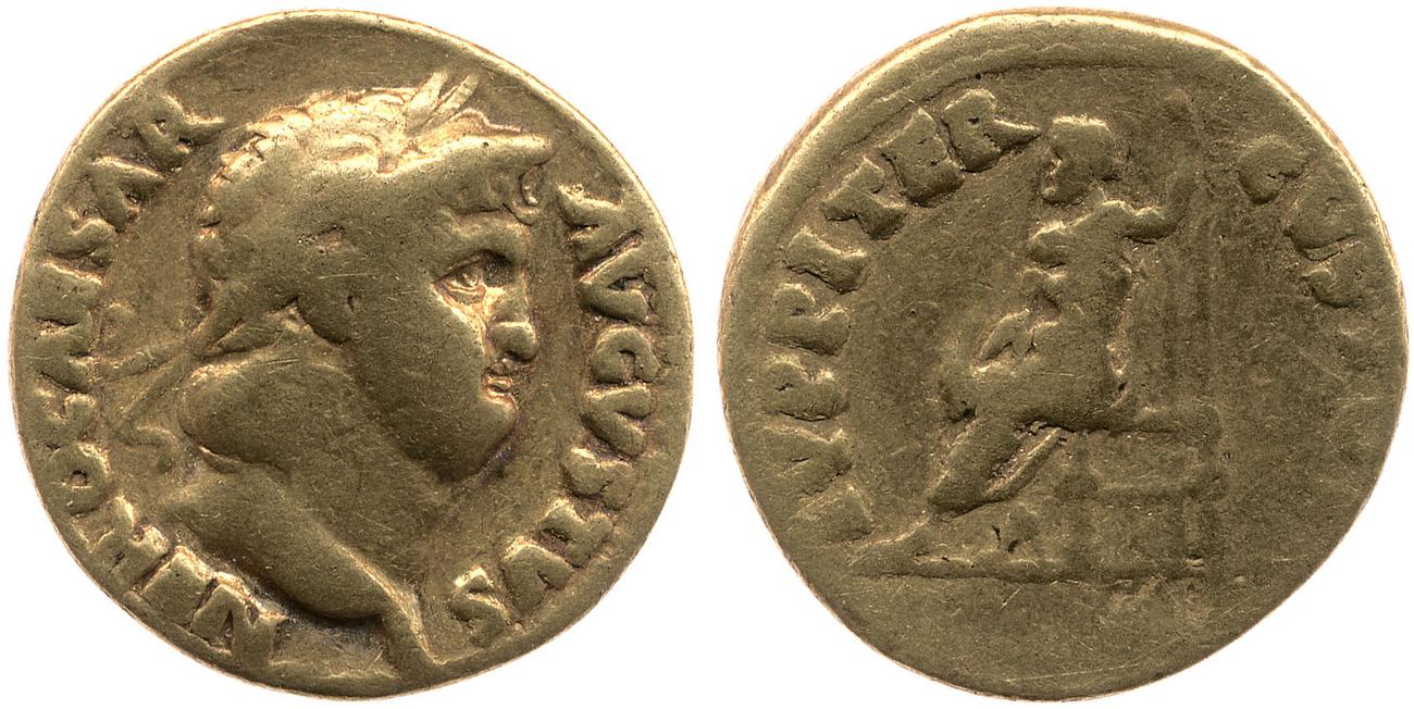 RIC I (second edition) Nero 52, аверс, bm