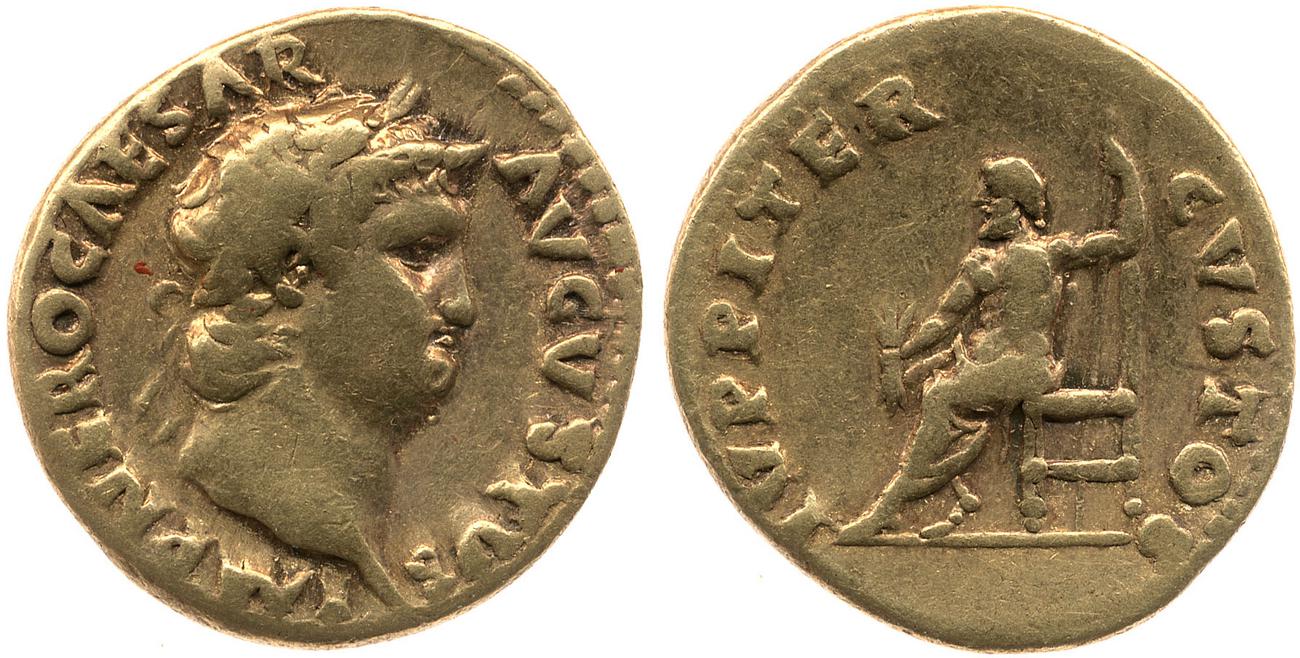 RIC I (second edition) Nero 63, аверс, bm