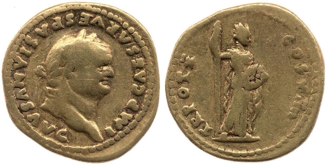obverse RIC II, Part 1 (second edition) Vespasian 1070