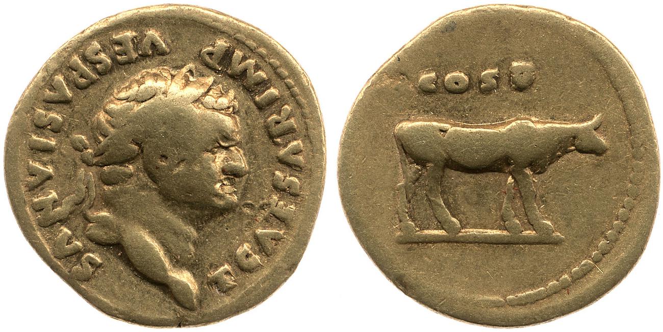 RIC II, Part 1 (second edition) Vespasian 868, аверс, bm