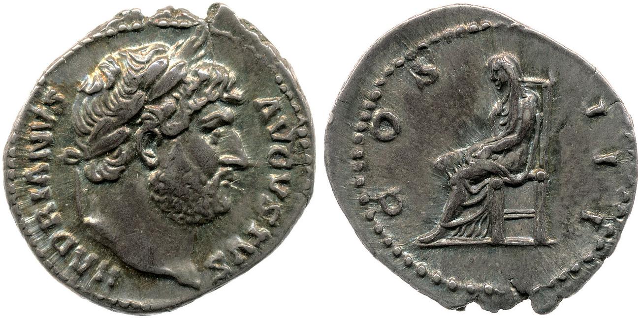 RIC II, Part 3 (second edition) Hadrian 856, аверс, bm