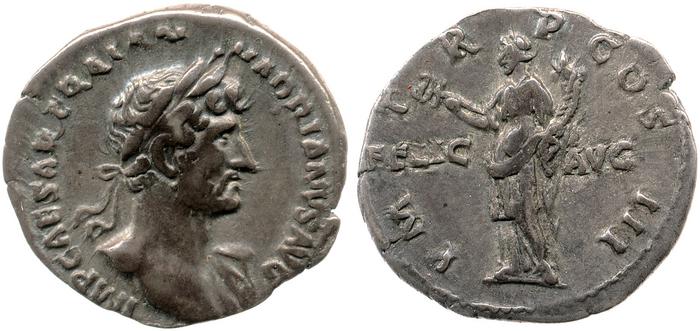 RIC II, Part 3 (second edition) Hadrian 207, реверс, bm